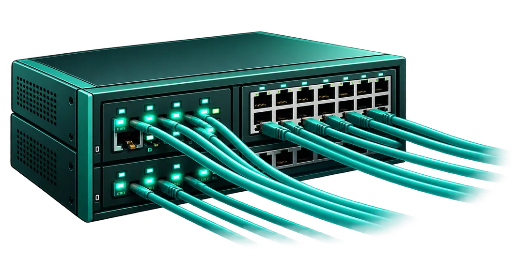 Patch panel with fiber connections